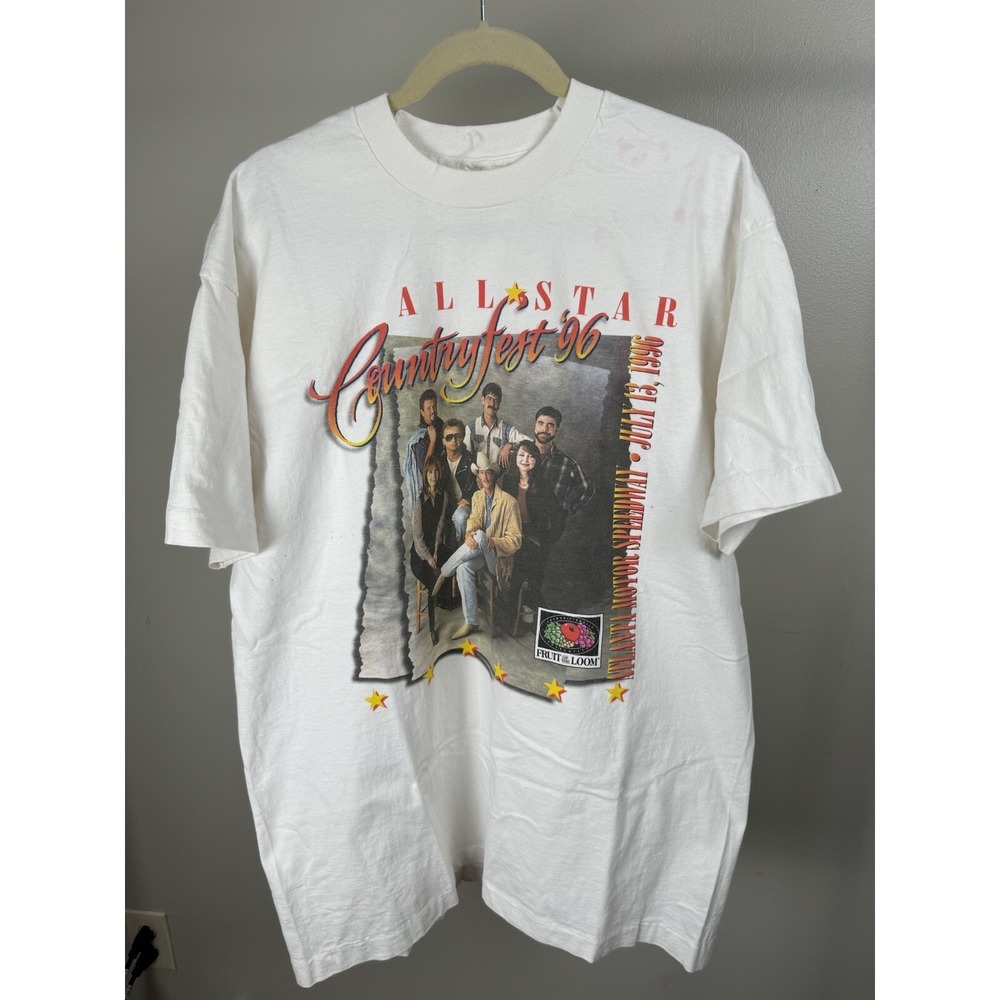 Vintage Fruit Of The Loom All Star Country Fest '96 Atlanta Motor Speedway 2XL
